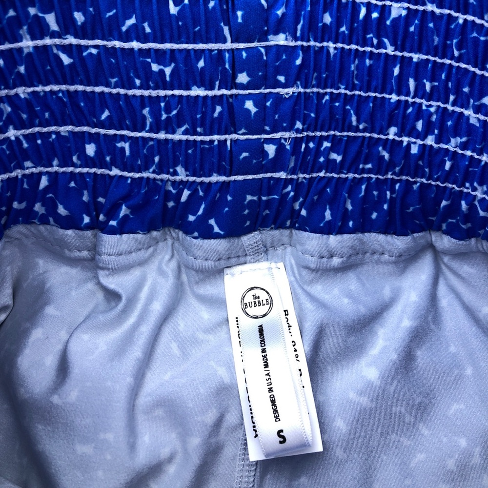 The Bubble Lifestyle Blue Dot Ruffle Golf Tennis Sport Skirt Skort - Picture 7 of 7